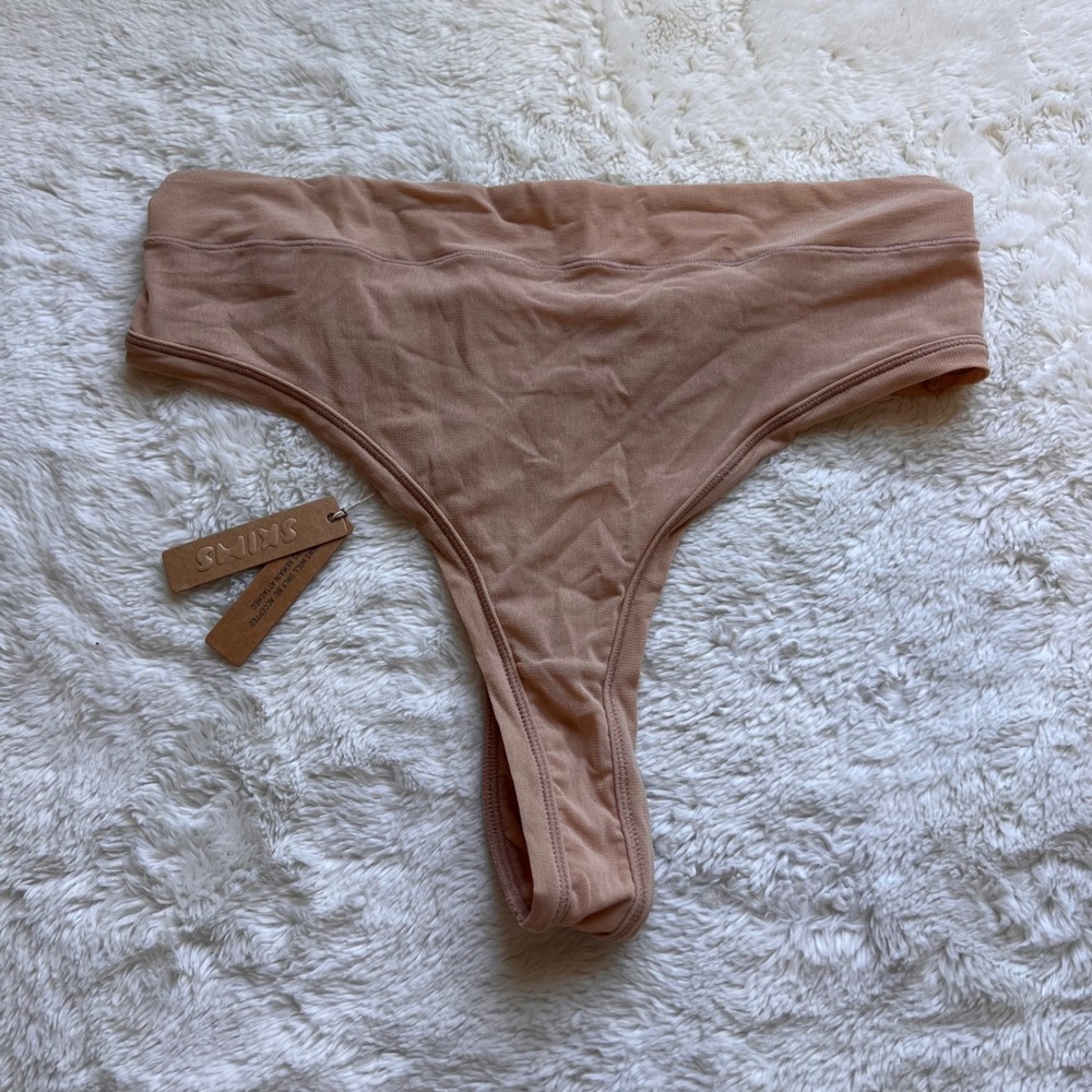 SKIMS Fits Everybody High Waisted Thong Clay PN-THG-1635 Women's Size 2X NWT